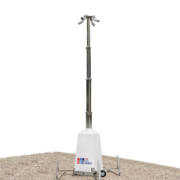 WIRED CCTV TOWER INCLUDING 4 CAMERAS